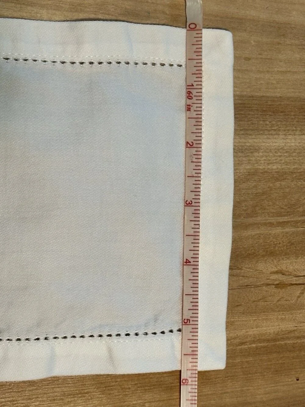8 WILLIAMS SONOMA 100% Cotton Hemstitched Cocktail Napkins Party Coaster EUC